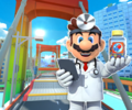 The course icon of the Trick variant with Dr. Mario