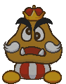 The Goomba King from Paper Mario