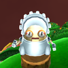 A Gearmo (silver) from Super Mario Galaxy 2