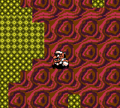 Wario falling in the Red Chest room.
