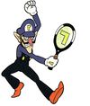 Mario Tennis (GBC) artwork: Waluigi