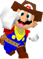 Mario dressed as a cowboy