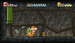 Second treasure chest in Downtown of Crag of Super Paper Mario.