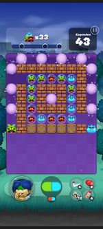 Stage 147 from Dr. Mario World