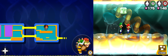 Twelfth block in Energy Hold of Mario & Luigi: Bowser's Inside Story + Bowser Jr.'s Journey.