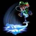 Artwork of Luigi slamming a Goob