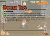 One of the Mario Kart 64 Collectible Trading Cards.