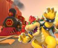 The course icon with Bowser