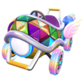 Slim tires (Mario Kart 7, rainbow) on the Party-Wing