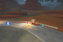 A Yoshi's vending machine in Mario Kart World