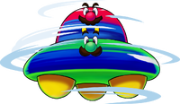 Group artwork depicting UFO Spin from Mario & Luigi: Brothership