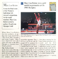 "For which sport did Mary Lou Retton win an Olympic gold medal?" (back)