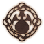 A deactivated Water Vellumental Magic Circle from Paper Mario: The Origami King.