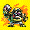 Wario card from a Mario Strikers: Battle League-themed Memory Match-up activity