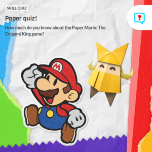 Selectable thumbnail for Paper Mario: The Origami King Trivia Quiz