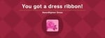 A dress ribbon's icon