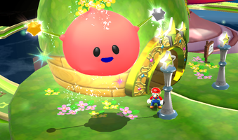 A screenshot of a Hungry Luma nearly filled with Star Bits