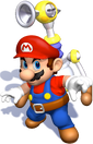 Artwork of Mario and F.L.U.D.D. for Super Mario Sunshine