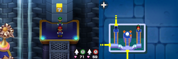 Tenth block in Toad Town of Mario & Luigi: Bowser's Inside Story + Bowser Jr.'s Journey.