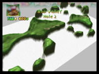 The second hole of Boo Valley from Mario Golf (Nintendo 64)