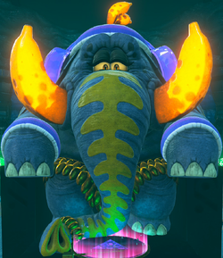 Screenshot of the Elephant Elder from Donkey Kong Bananza