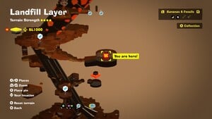 Screenshot of a Glitzoid location from Donkey Kong Bananza