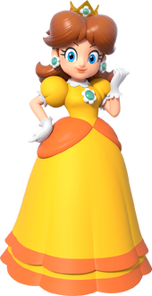 Artwork of Princess Daisy used in Super Mario Party Jamboree