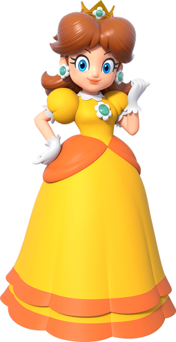 Artwork of Princess Daisy used in Super Mario Party Jamboree