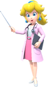 Artwork of Dr. Peach from Dr. Mario World