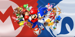 Group art of Mario & Sonic at the Rio 2016 Olympic Games