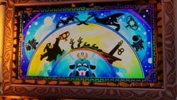 one of Augie's backstory mural at the Beacon Beach.