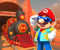 The course icon with Mario (Sunshine)