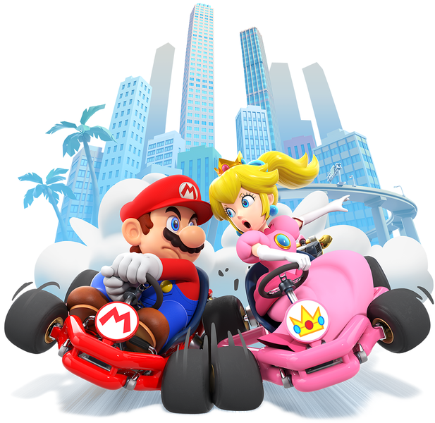 File:MKT Mario and Peach artwork.png