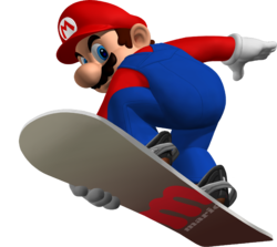 Artwork of Mario in SSX on Tour