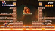 Screenshot of Fire Mountain Plus level 3-DK+ from the Nintendo Switch version of Mario vs. Donkey Kong