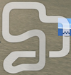 The minimap of Mario Circuit 2 (World)