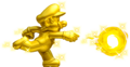 Artwork of Gold Mario