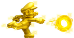 Artwork of Golden Mario from New Super Mario Bros. 2