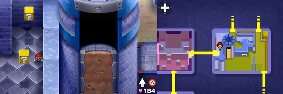 Blocks 25 and 26 in Peach's Castle of Mario & Luigi: Bowser's Inside Story + Bowser Jr.'s Journey.