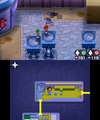 Peach's Castle Garden in Mario & Luigi: Bowser's Inside Story + Bowser Jr.'s Journey