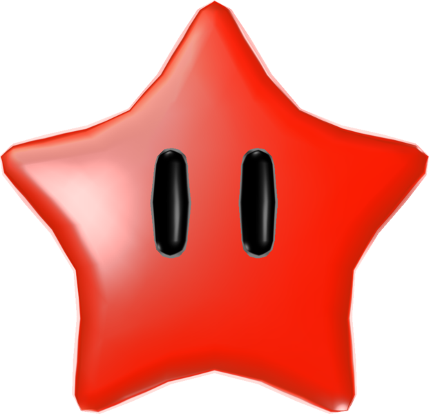 File:SMG Asset Model Power Star (Red).png - Super Mario Wiki, the Mario ...
