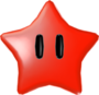 Render of a Red Power Star in Super Mario Galaxy.