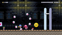 A ghost house theme in the Super Mario World style with Mario, Luigi, Toad, and Toadette