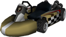The model for Dry Bowser's Standard Kart L from Mario Kart Wii