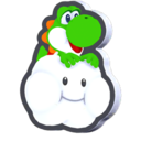 Cloud Yoshi Standee from Super Mario Bros. Wonder