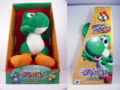 A talking Yoshi plush doll that can be squeezed to activate various phrases