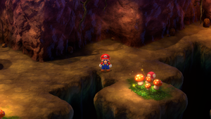 Seventh Mushroom/Amanita in Forest Maze of Super Mario RPG.