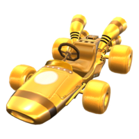 The Gold B Dasher from Mario Kart Tour