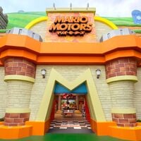 "Mario Motors"(マリオ・モーターズ) storefront in Super Nintendo World