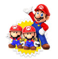 Mario and Mini Marios